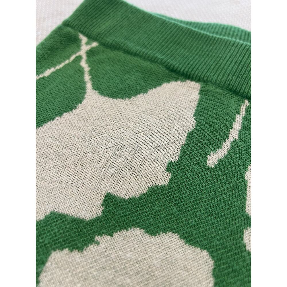 DIANE VON FURSTENBERG Target (L) GINKGO LEAF Green Sweater Knit Lounge Pants DVF - Picture 4 of 6